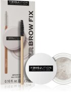 Revolution Relove Power Brow gel pentru sprancene cu pensula culoare Clear 3 ml