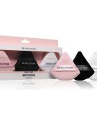Revolution Soft Focus Powder Puff Trio puf pentru pudra 3 buc