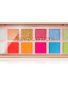 Revolution The Icon Palette paletă cu farduri de ochi culoare The Vibrant Icon Brights Palette 12x0.7 g