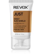 Revox B77 JUST Daily Sun Shield crema protectoare pentru tenul gras si mixt SPF 50+ 30 ml