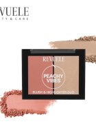 Revuele Blush & Highlighter Duo blush pentru iluminare culoare Peachy Vibes 8 g