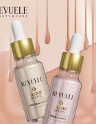 Revuele Glow Drops Golden Hour ser cu efect iluminator corp si fata 20 ml