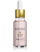 Revuele Glow Drops Rose Quartz ser cu efect iluminator corp si fata 20 ml