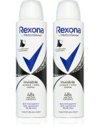 Rexona Invisible Black and White spray anti-perspirant impotriva petelor albe si galbene