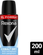 Rexona Men Cobalt Dry spray anti-perspirant pentru barbati XL Cobalt Dry 200 ml