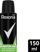 Rexona Men Quantum Dry spray anti-perspirant 150 ml