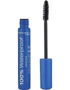Rimmel 100 % Waterproof mascara waterproof culoare 001 Black Black 8 ml