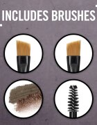 Rimmel Brow This Way paleta pentru machiaj sprancene culoare 003 Dark Brown 13 g