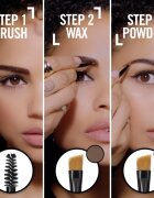 Rimmel Brow This Way paleta pentru machiaj sprancene culoare 003 Dark Brown 13 g