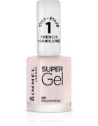 Rimmel Super Gel Step 1 lac de unghii pentru manichiura frantuzeasca culoare 091 English Rose 12 ml