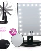 RIO 24 LED Mirror oglinda cosmetica cu iluminare LED de fundal 1 buc