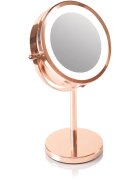 RIO Rose gold mirror oglindă cosmetică iluminată 1 buc