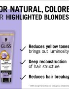 Schwarzkopf Gliss Blonde Hair Perfector masca de par regeneratoare pentru iluminarea părului sau pentru părul cu șuvițe 150 ml