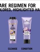 Schwarzkopf Gliss Blonde Hair Perfector șampon de păr neutralizeaza tonurile de galben 250 ml