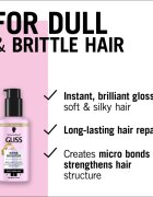 Schwarzkopf Gliss Liquid Silk ser fara clatire pentru intarire si stralucire Shine Booster 100 ml