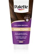 Schwarzkopf Palette Warm Toner Masca pentru nuanțe calde de păr maro culoare Golden Brown 150 ml