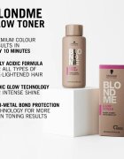 Schwarzkopf Professional Blondme Glow Toner vopsea de par tonifianta culoare Pearl Glaze 10-01 60 ml