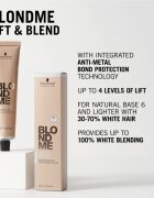Schwarzkopf Professional Blondme Lift & Blend crema decoloranta pentru par blond culoare Ice 60 ml
