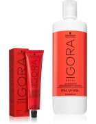 Schwarzkopf Professional IGORA Royal set în timpul vopsirii părului