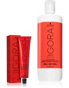 Schwarzkopf Professional IGORA Royal set în timpul vopsirii părului culoare 6-00