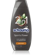 Schwarzkopf Schauma MEN 2 in 1 gel de dus si sampon pentru barbati Sports Power 400 ml