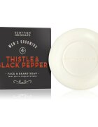 Scottish Fine Soaps Thistle & Black Pepper săpun solid pentru față și barbă 100 g