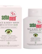 Sebamed Wash lotiune delicata pentru spalarea fetei si a corpului cu ulei de masline 200 ml