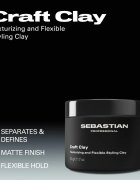 Sebastian Professional Craft Clay lut modelator pentru definire si modelare 50 g