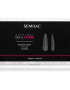 Semilac Accessories Acrylgel Nail Form șabloane pentru unghii tip Pointed 120 buc