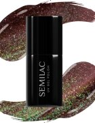 Semilac UV Hybrid Galaxy Flash unghii cu gel folosind UV / lampă cu LED culoare 824 Digital Red 7 ml