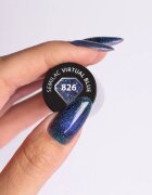 Semilac UV Hybrid Galaxy Flash unghii cu gel folosind UV / lampă cu LED culoare 826 Virtual Blue 7 ml
