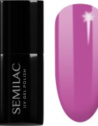 Semilac UV Hybrid Pastel Neons unghii cu gel folosind UV / lampă cu LED culoare 601 Neon Pink Punch 7 ml