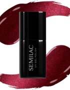 Semilac UV Hybrid Silk Effect unghii cu gel folosind UV / lampă cu LED culoare 467 Red Candle Flash 7 ml