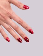 Semilac UV Hybrid Silk Effect unghii cu gel folosind UV / lampă cu LED culoare 467 Red Candle Flash 7 ml