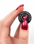Semilac UV Hybrid Silk Effect unghii cu gel folosind UV / lampă cu LED culoare 467 Red Candle Flash 7 ml