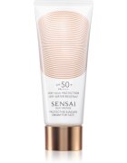 Sensai Silky Bronze crema protectoare pentru fata protectie solara SPF 50+ 50 ml