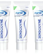 Sensodyne Rapid Whitening pasta de dinti pentru albire pentru dinti sensibili 3x75 ml