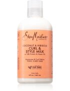 Shea Moisture Coconut & Hibiscus Curl & Style lapte hidratant pentru păr creț 237 ml