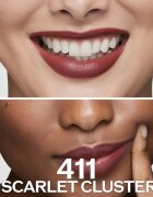 Shiseido Makeup Technosatin gel lipstick ruj satinat culoare 411 Scarlet Cluster 4 g