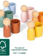 Small foot Montessori set de jucării din lemn 12m+ 12 buc