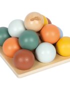 Small foot Montessori Sorting Game with Balls joc de sortare 12m+ 15 buc