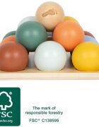 Small foot Montessori Sorting Game with Balls joc de sortare 12m+ 15 buc