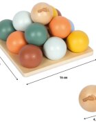 Small foot Montessori Sorting Game with Balls joc de sortare 12m+ 15 buc