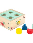 Small foot Shape-Fitting Cube Forest jucărie interactivă cu piese care se pot insera din lemn 12 m+ 5 buc