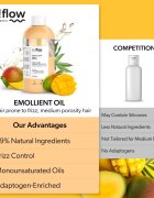 so!flow Medium Porosity Hair Emollient Oil ulei hidratant anti-electrizare 150 ml