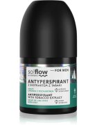 so!flow Men Antiperspirant antiperspirant roll-on pentru barbati Tobacco extract scent of Lime with Rosemary 50 ml