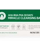 Some By Mi AHA∙BHA∙PHA 30 Days Miracle Cleansing Bar Sapun hidratant pentru curatare pentru ten gras si problematic 106 g