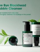 Some By Mi Bye Bye Blackhead 30 Days Miracle Green Tea Tox Bubble Cleanser Spuma activa pentru curatare impotriva punctelor negre 120 g
