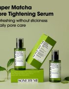 Some By Mi Super Matcha Pore Tightening Serum ser calmant pentru piele lucioasa cu pori dilatati 50 ml