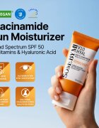 Some By Mi V10 Hyal Air Fit Sunscreen crema fata iluminatoare de protectie SPF 50+ 50 ml